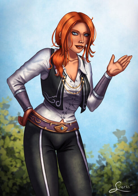 Portraitgemälde eines gilnearischen Offiziers.